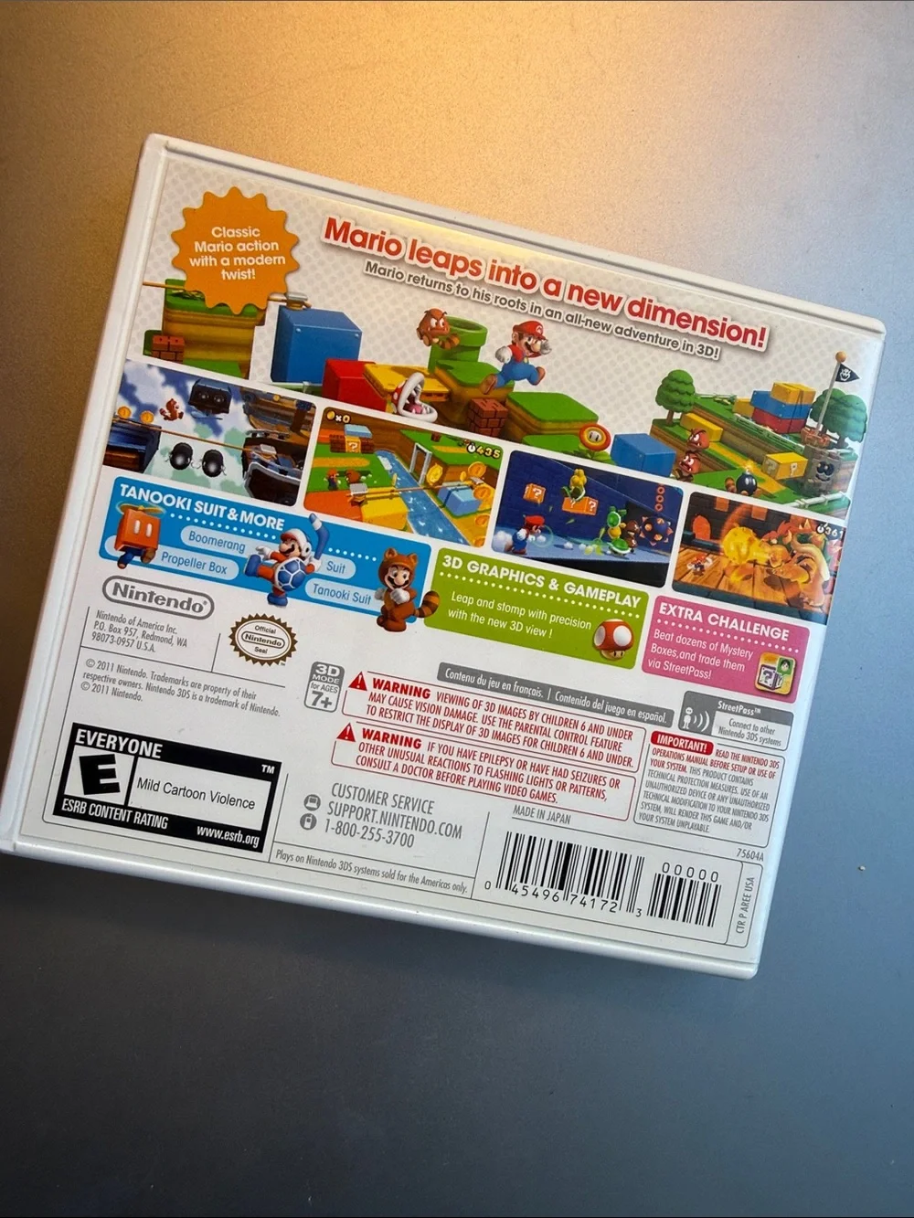 Super Mario 3D Land Nintendo 3DS CIB Complete in Box Tested Authentic